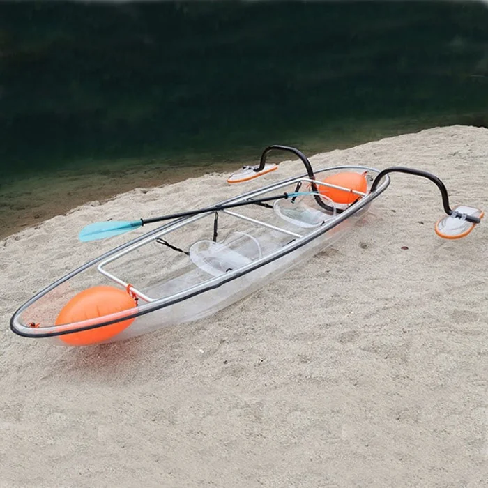
kayak wholesale de pesca fishing clear sale sit on top used fishing plastic paddle canoe kayak for sail 