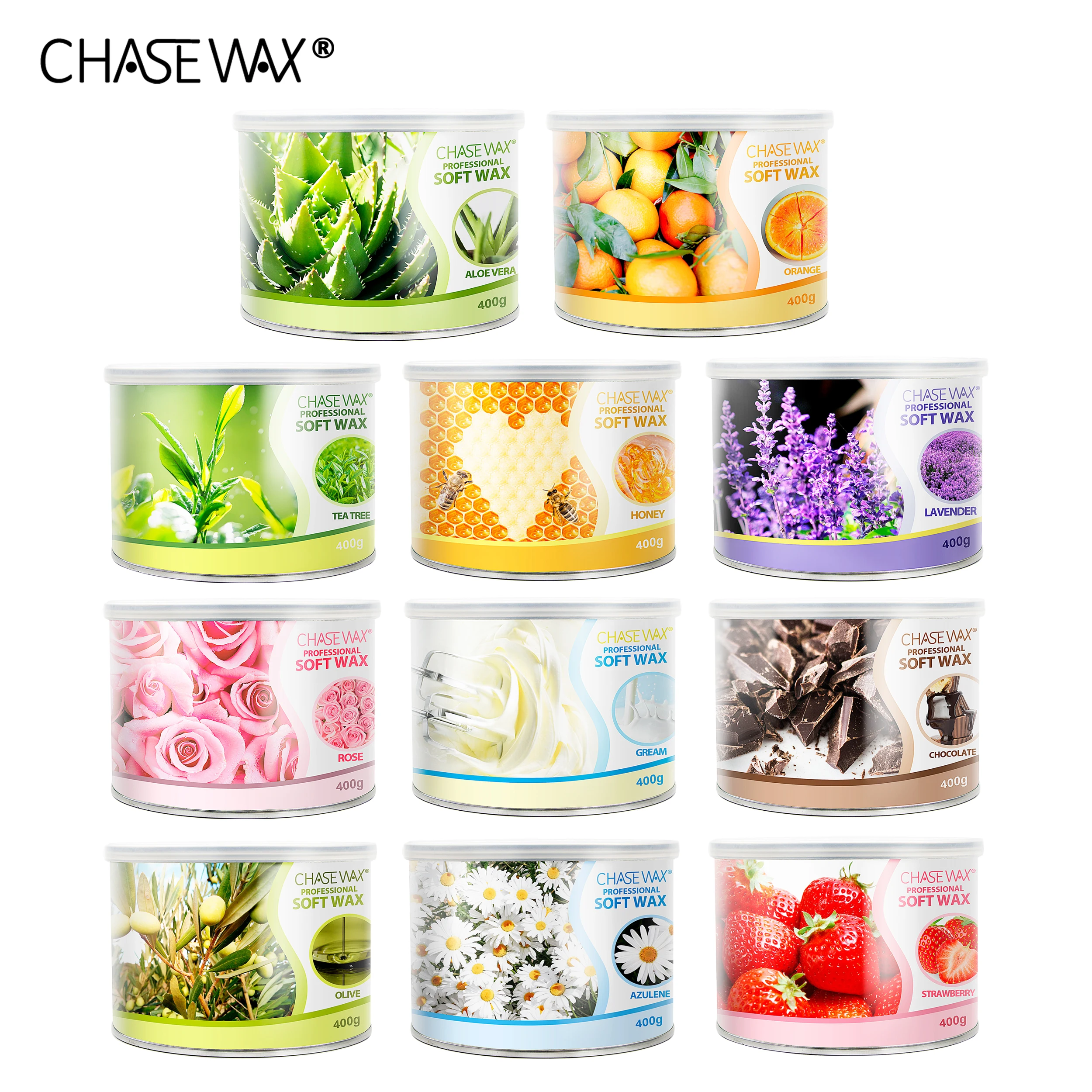 High Elasticity 14oz Olive Depilatory Wax Soft Wax Hair Removal For All Skin Type