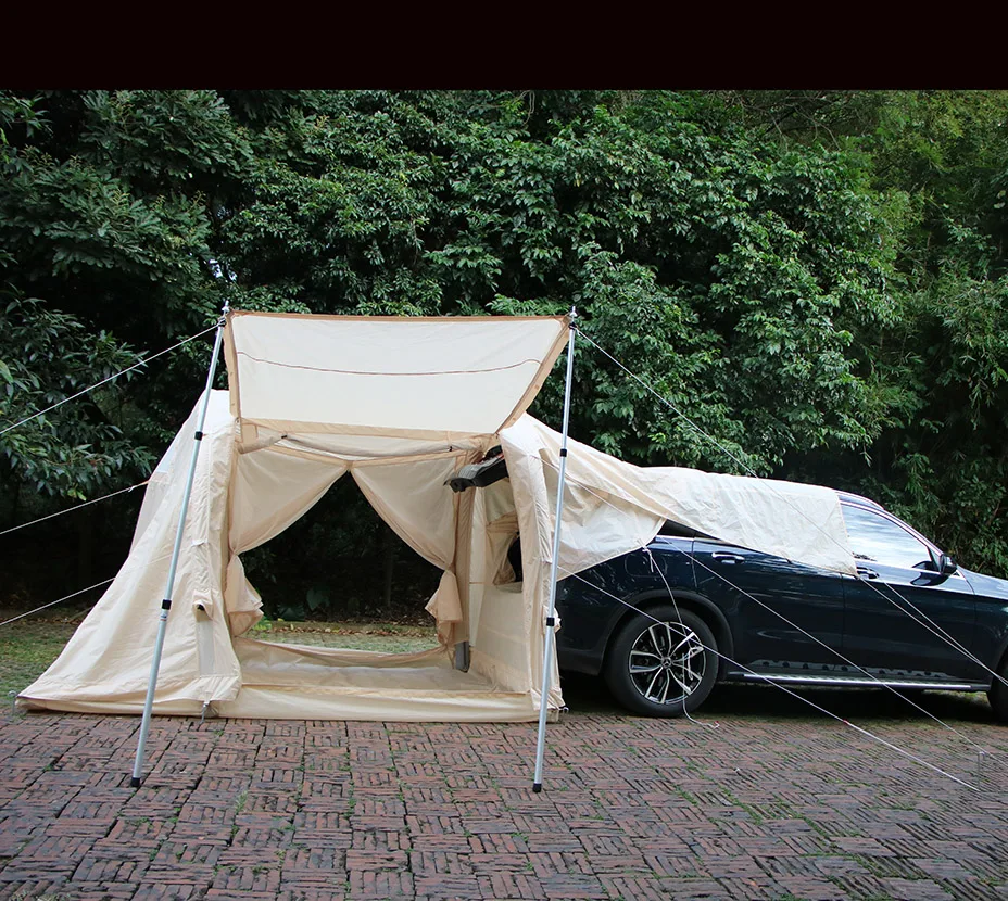 KCCE Waterproof inflatable portable trailer tent SUV tent with canopy//