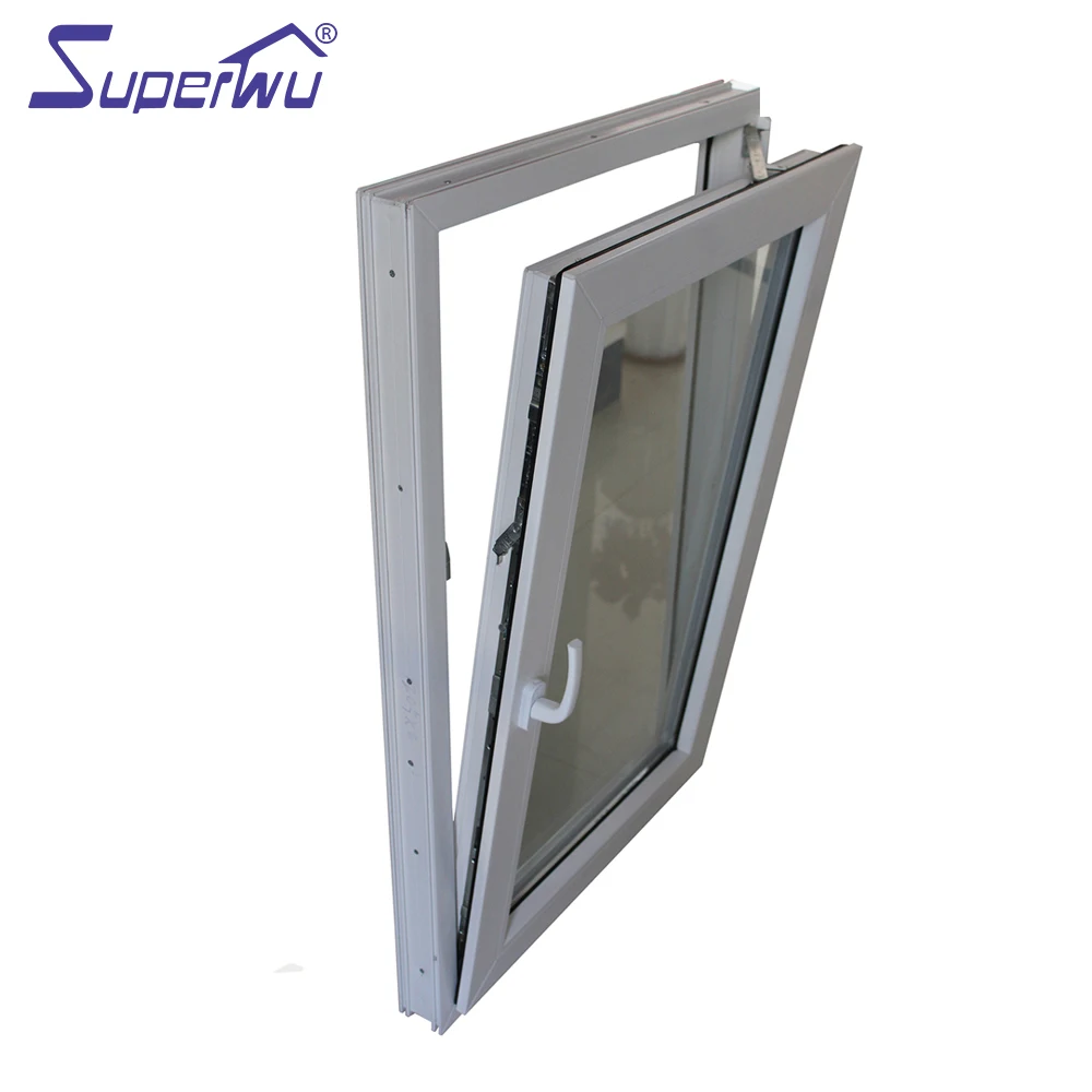 Популярный дизайн индивидуальные окна Upvc с двойным остеклением оконные наклоном и поворотом