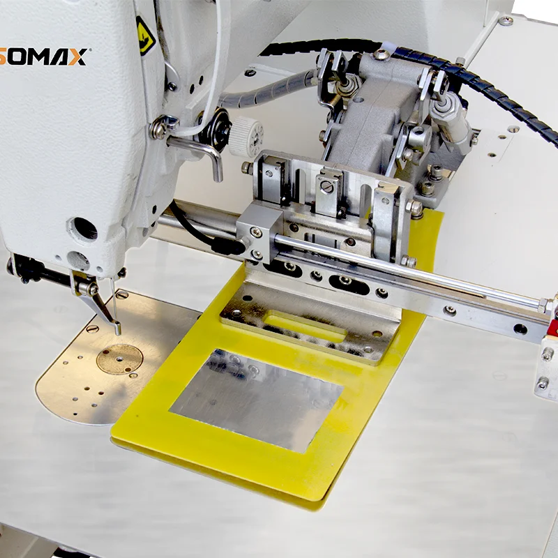 Somax SM-18-2  Pneumatic Presser Computerized Label Pattern Industrial Sewing Machine Back Pocket Embroidery Machine