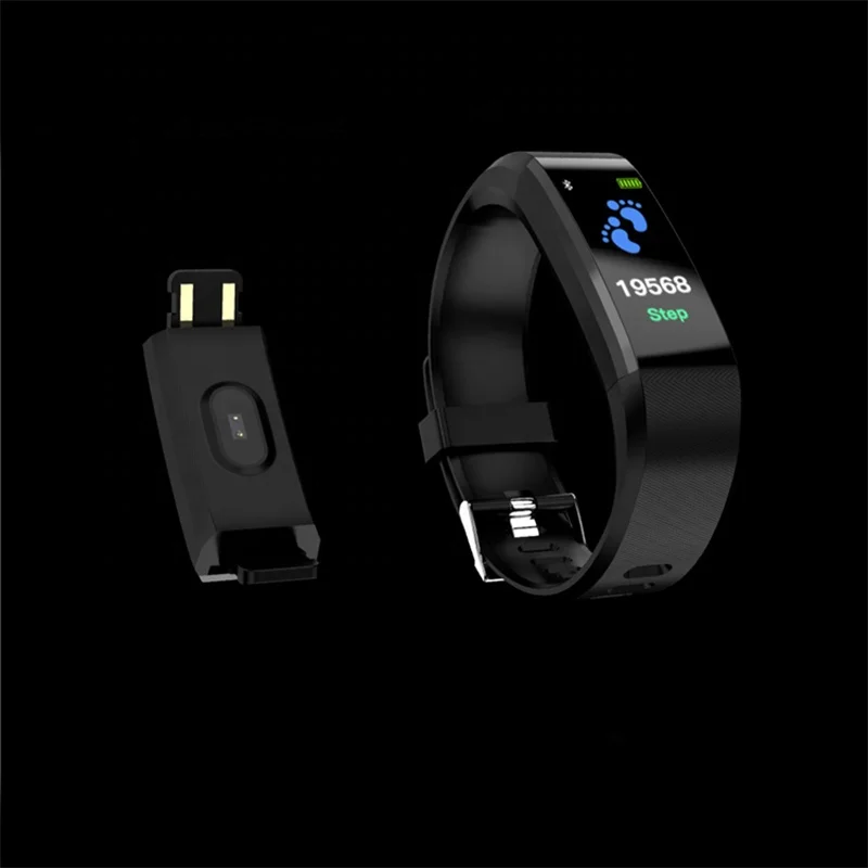 2020 Newest Update ID 115 pls Fitness wristband Smart Watch ODM/OEM Logo Print Smart Wristband 3D Pedometer yoho APP