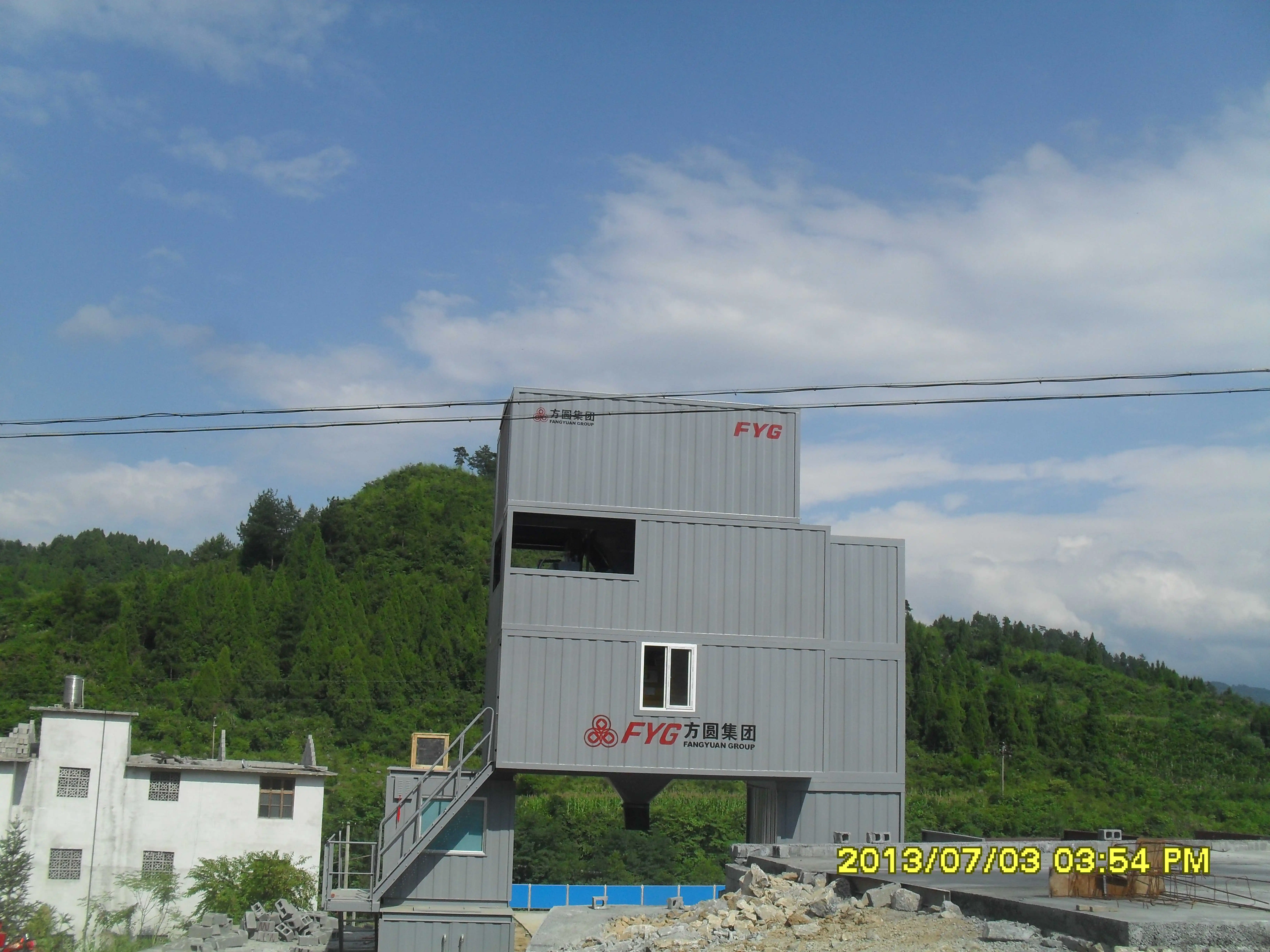 HZS90 Modular Container-Design Electric Mixing Plants New Condition Production Line with Core Motor Components