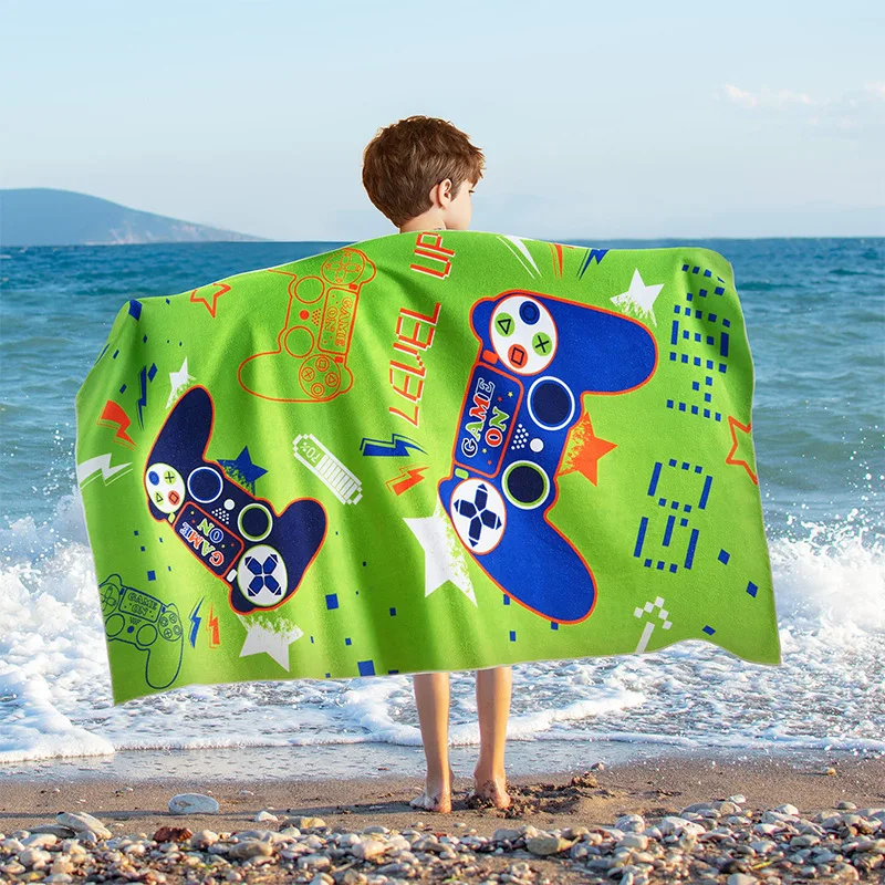 toddler Coral Fleece Soft Absorbent Lovely Microfiber Children baby bath towel organic cotton