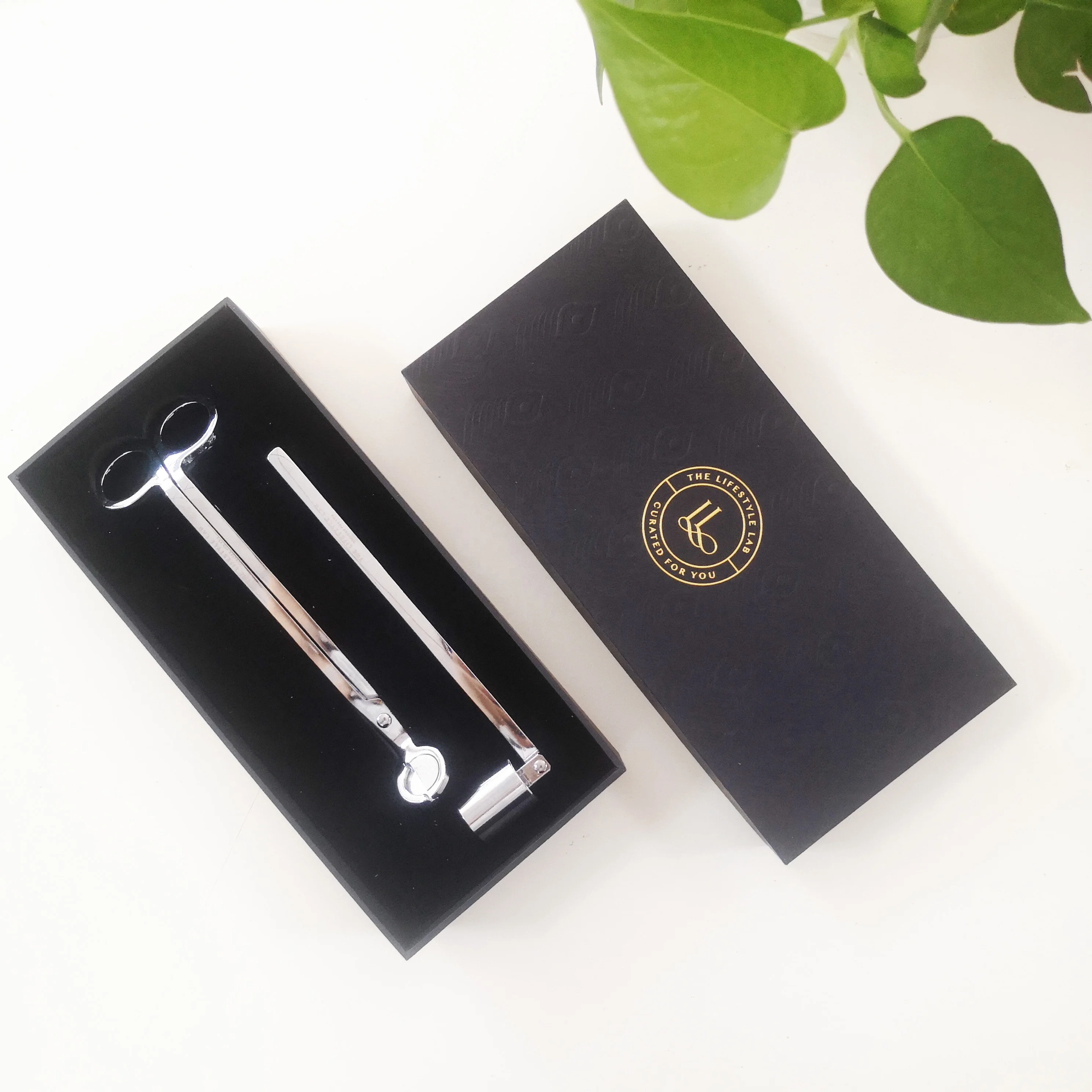 Candle tools stainless steel candle wick trimmer dipper snuffer tools for candles