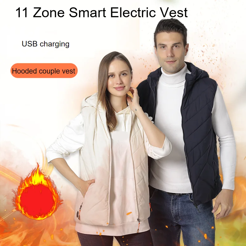 Heated Clothing Warm Calor Chaleco Gilets Chauffants Veste Chauffante Thermal Electric Jackets USB Heated Vest With Battery Pack