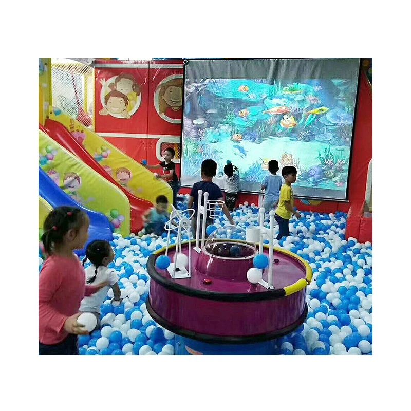 3D Interaction Throwing Ball Game Interactive Projection Wall Game with Ball Pool for Shopping Mall