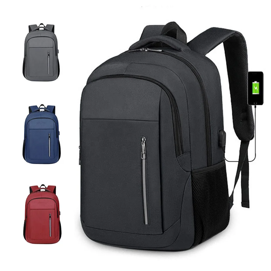 New Backpack Business Notebook Bag Durable Custom Logo Business Waterproof Laptop Bags Large Schoolbag Travel Backpack With USB