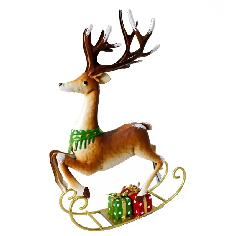 outdoor ornaments iron Metal Garden Statues Deer