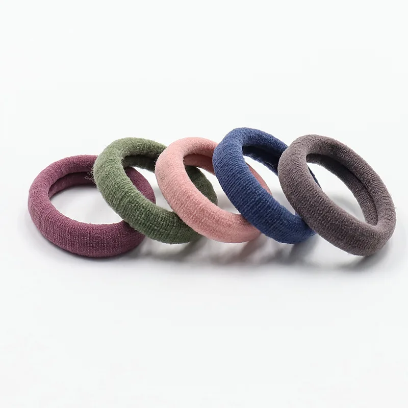 Nylon Ponytail Holder Elastic Hair Bands for Women Wholesale Cheap Price Candy Color Hair Accessary 200pcs Decoration Fashion 2g