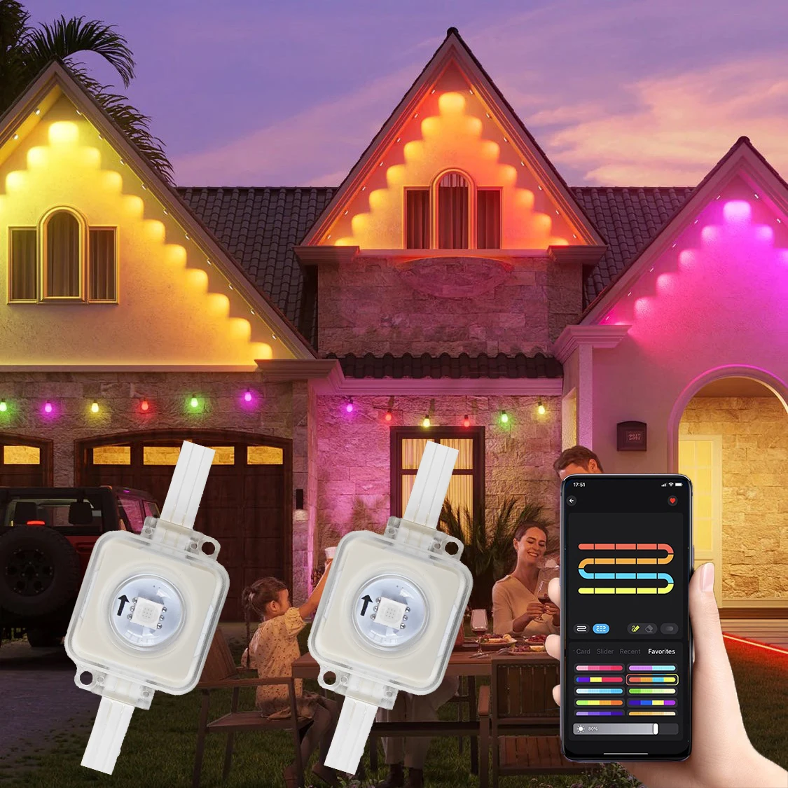 Hot Sale America Full Color Led Point Light 30mm Outdoor Addressable Led Controller Rgb Source Led Pixel Point Light