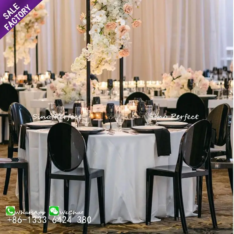 Manufacture Custom Color Cheap Price Event Banquet Party Furniture Plastic Resin Dining Wedding Chair
