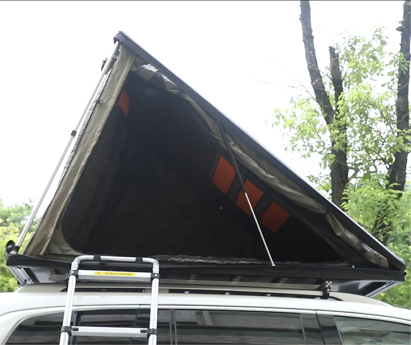 Heat Insulation Triangle Car Roof Top Tent Waterproof 4x4 4WD Offroad Camping  Rooftop Tents Foldable Awning for 1-2 Persons