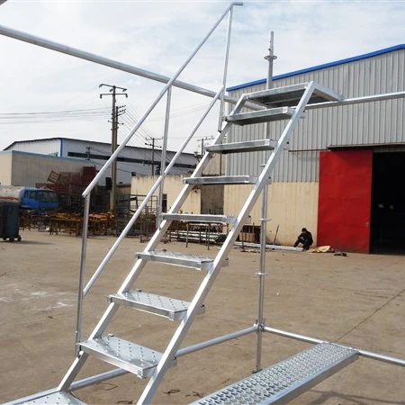 Scaffolding Aluminum Steel Stairs Handdrails Ringlock Stair with handrail Professional Scaffolding Accessories Peri Layher