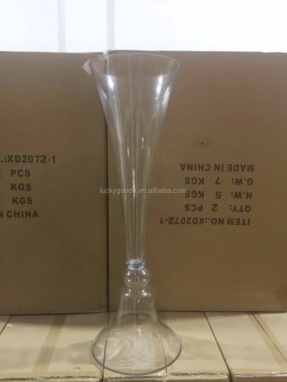 Lhp005 Party Event Table Center Decorative Clear Glass Vases Wedding Centerpiece