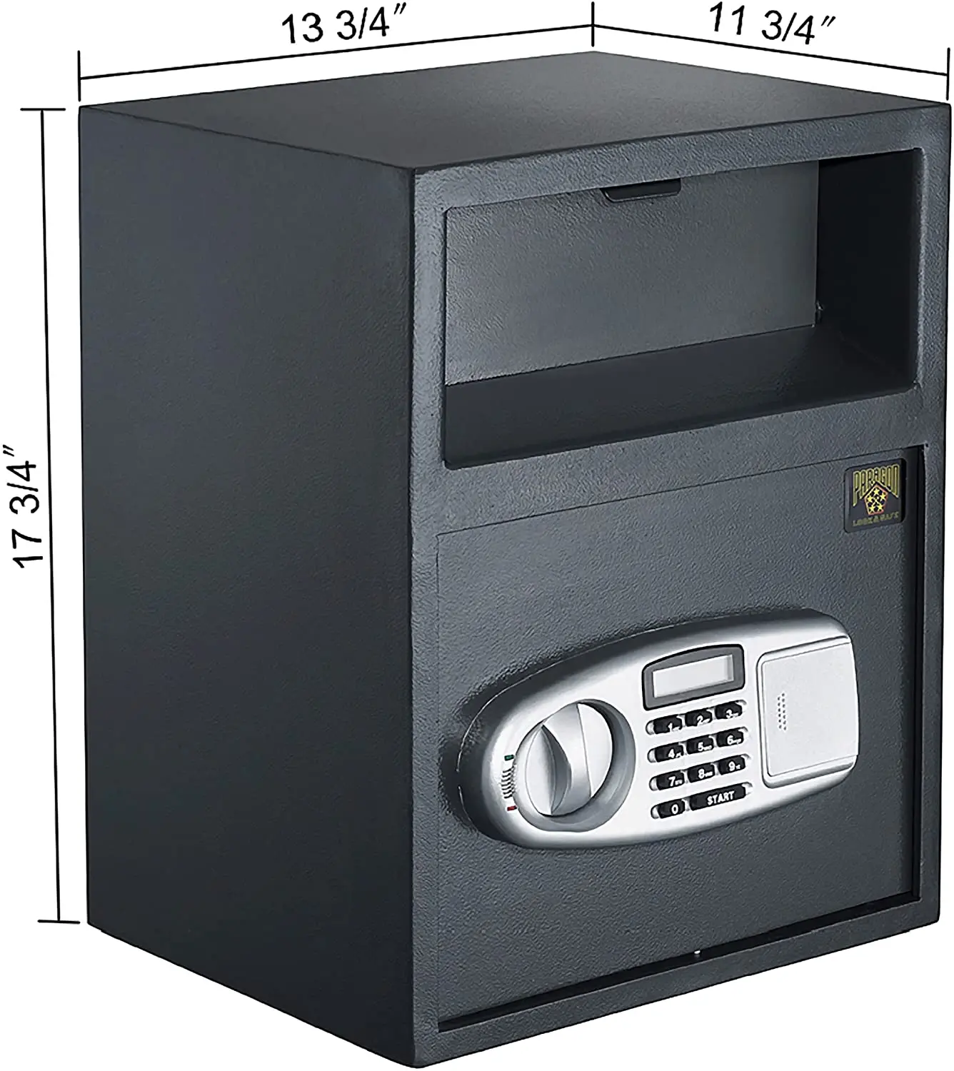 SAFE Digital Depository Safe  Electronic Drop Box with Keypad 2 Manual Override Keys  Deposit Cash Easily