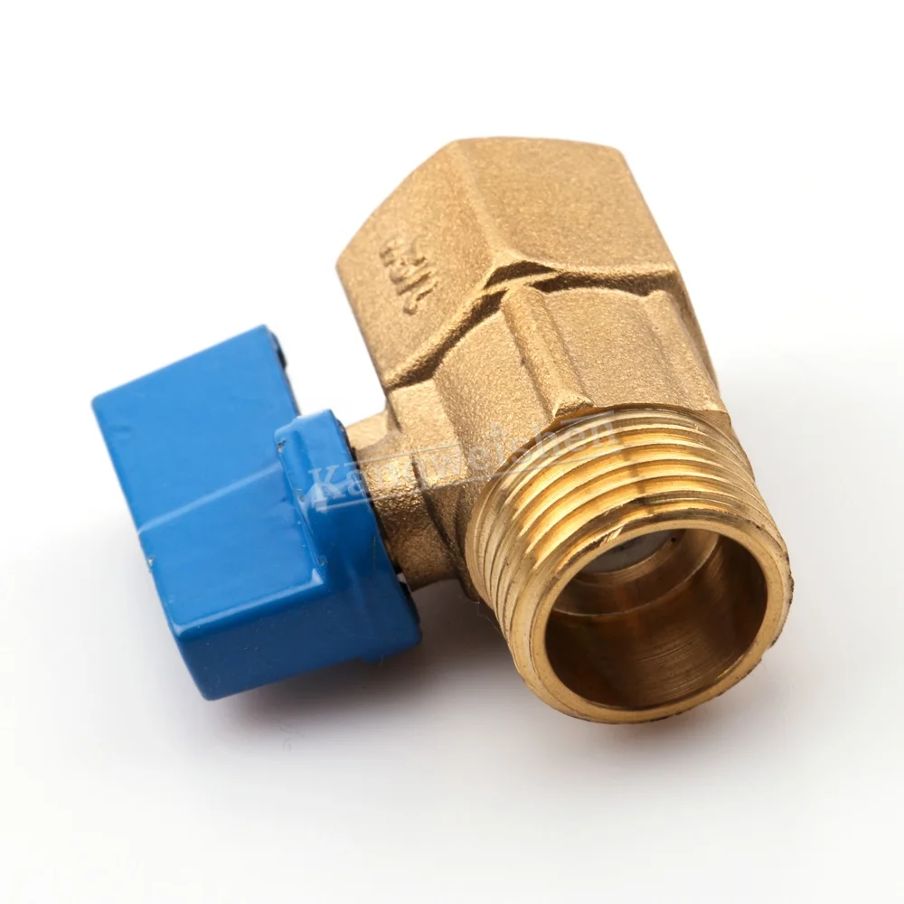 1/2 Inch FM Thread Blue Handle Mini Brass Mini Ball Valve