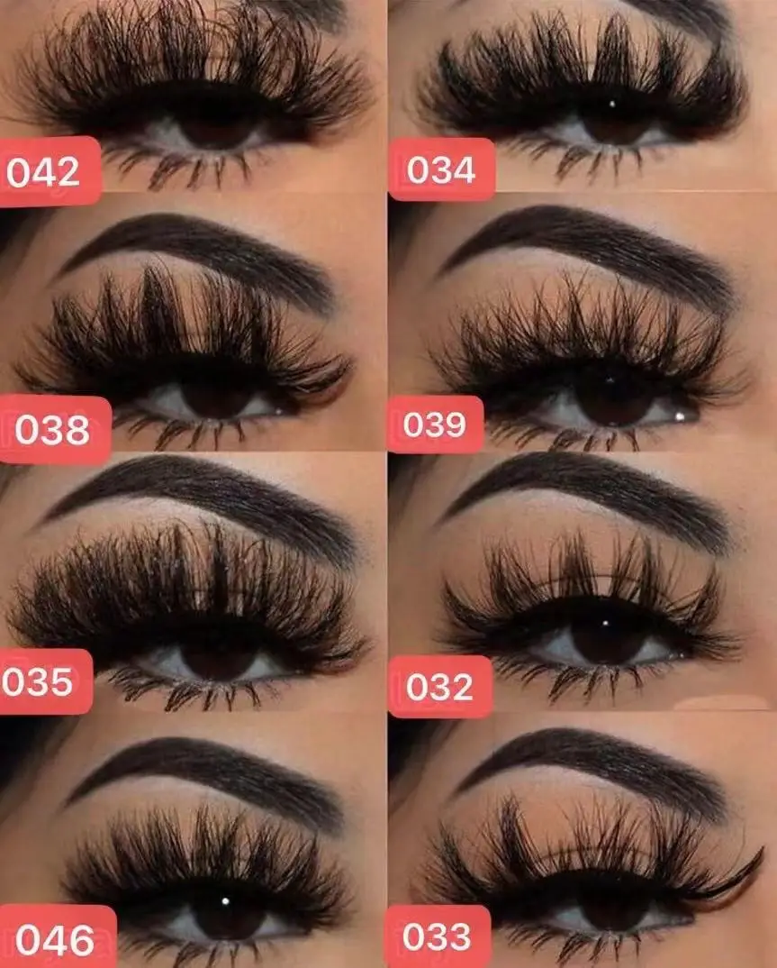 Private label 25mm wholesale mink lashes hot sale color faux mink eyelashes