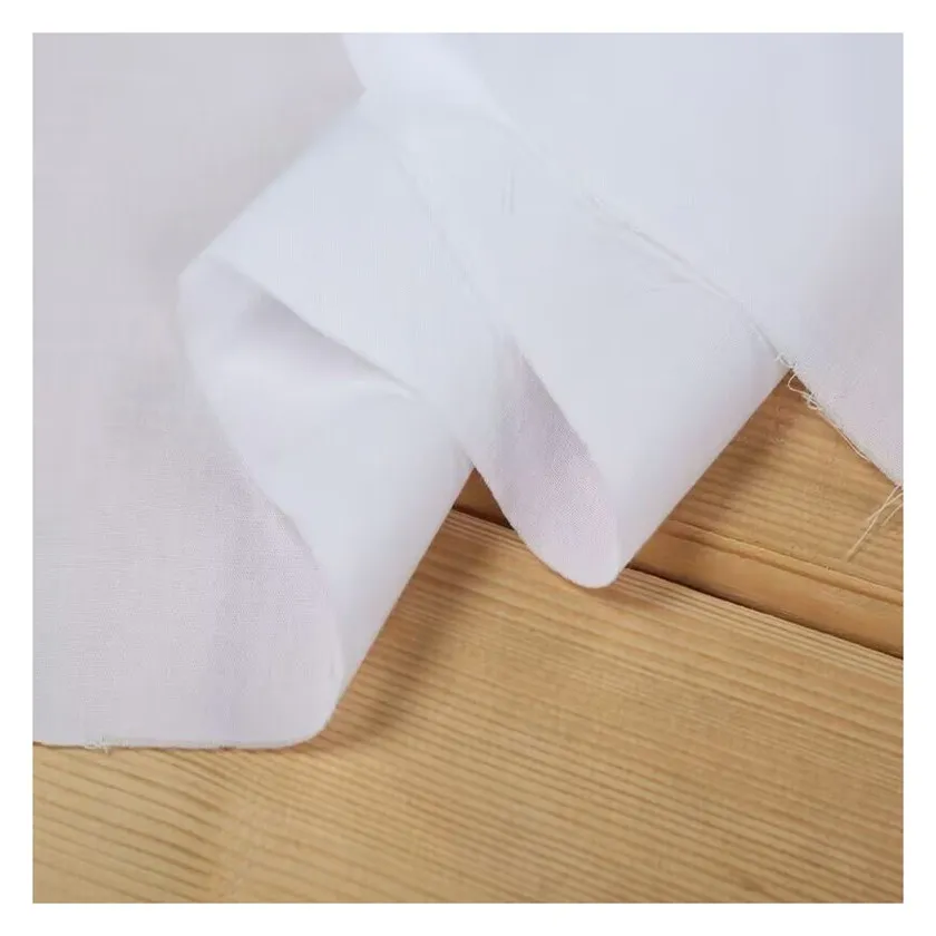 shirt poplin air jet  fabric  80/20 tc   polyester cotton dyed  fabric for shirt pocket and dress school uniform pocket lining