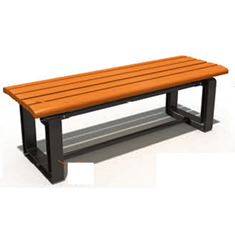 Newest wholesale park chair bench garden 3 seater steel wooden outdoor benches cast iron sides With Long Service Life