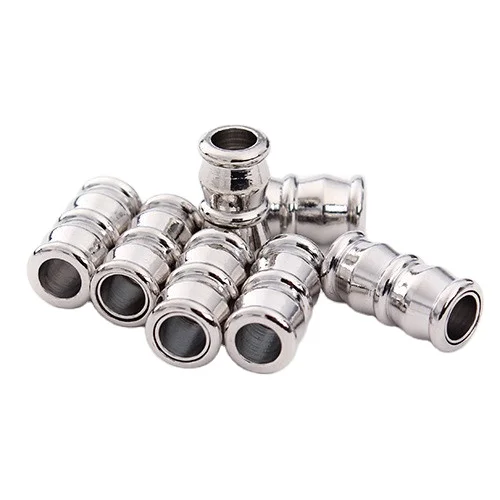 Quick Release Antique Copper Rope Bracelets End Cap,Metal Screw Clasps for Leather Cord Holder