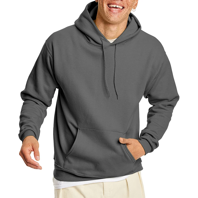 2023 Hot Selling Cotton Polyester Luxury Hoodies Streetwear Men Pullover Custom Men Blank Solid Hoodie/