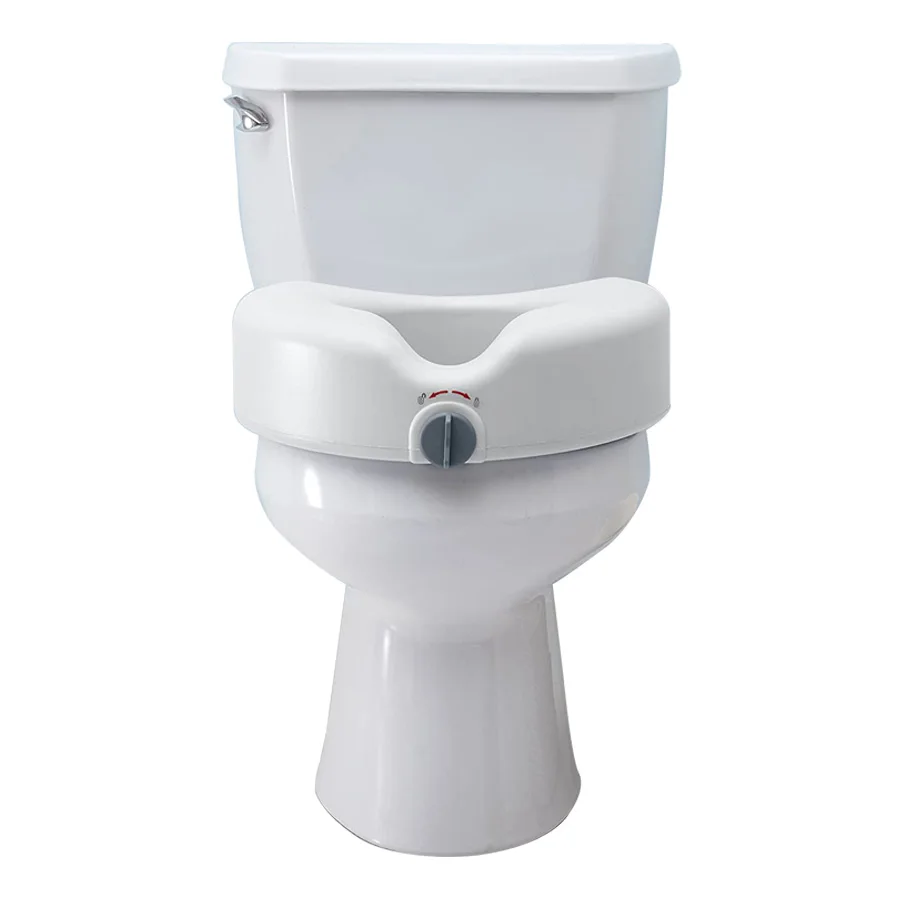 Elderly care products 5 inches Medical Premium Plastic Toilet Standard Seat Raised Toilet Seat with Lock