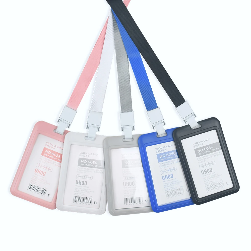 ID Card Holder Ribbon Strap Neck Rope Lanyard