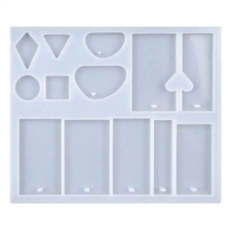 Wholesale DIY Crystal Jewelry Pendant Necklace Epoxy Resin Silicone Mould