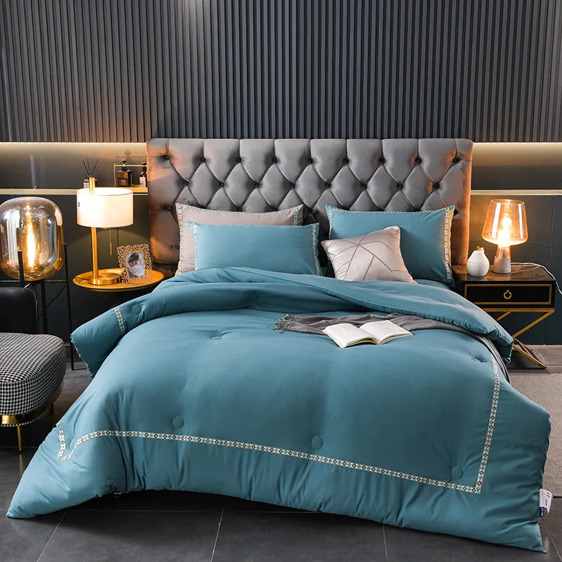 Real Winter Thick Blanket Quilt Air Condition Comforter Duvet Double King Bedspread Bed Cover Bedding Queen Comforter Size King