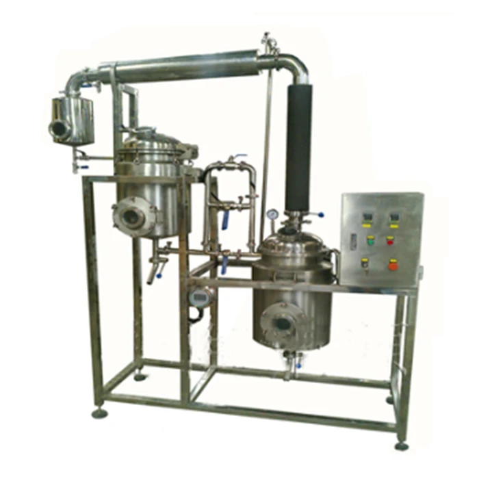 100L Pilot scale soxhlet extraction tank and concentration equipment solvent extraction machine for oil refreshing plant