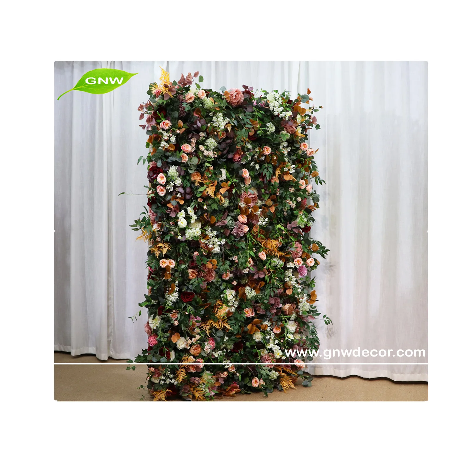 
GNW Wedding Decorations Decoration Flower Supplies Artificial Rose Orchid Cherry Blossom Peony Decorative Flowers 
