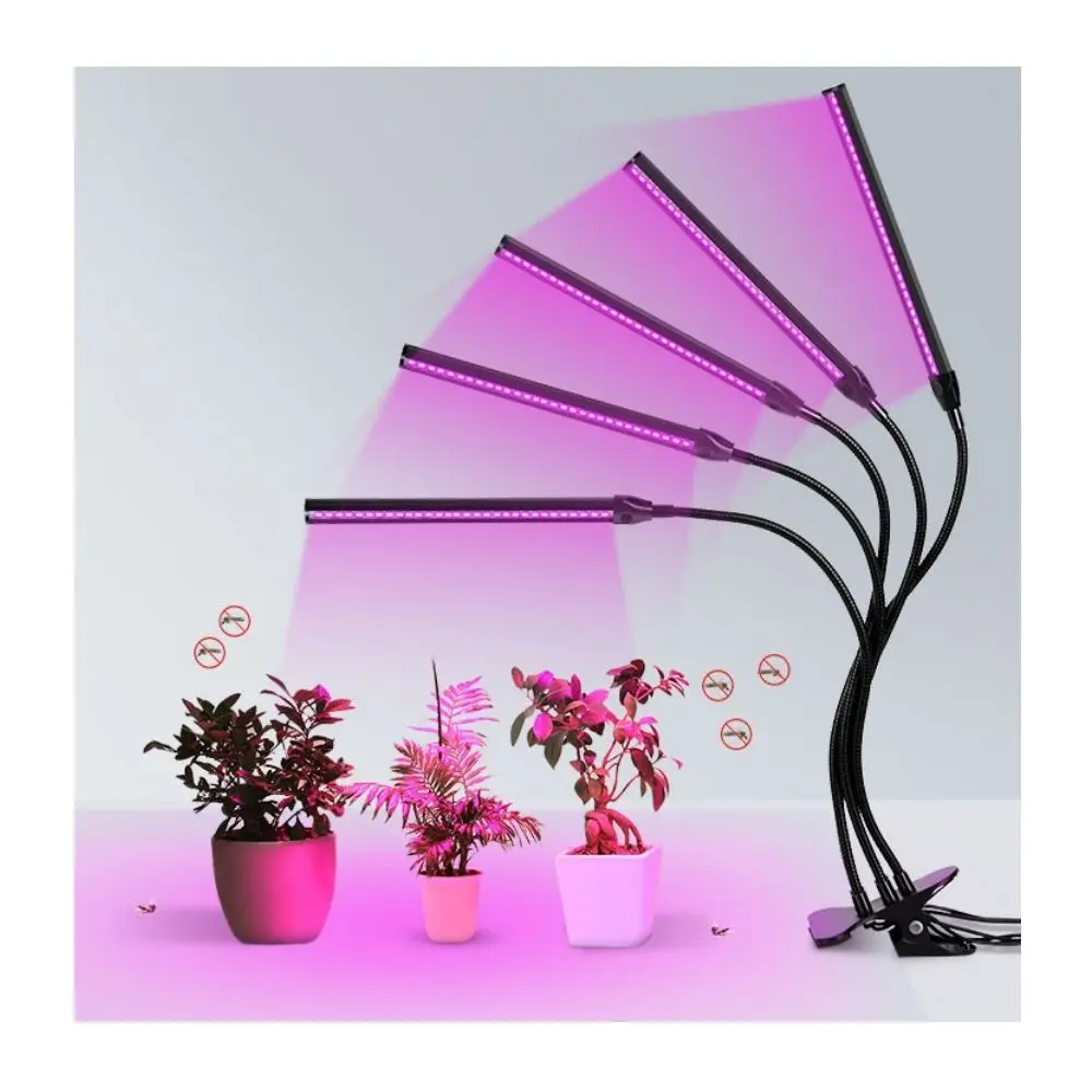 Ultrasound helps plants grow faster led grow lamp spectrum 25W sunlight wholesale greenhouse 5 heads dimmable led grow light