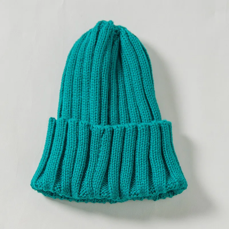 Детская вязаная шапка бини с наушниками, От 1 до 8 лет Новая коллекция осень-зима Мода Чистый яркий карамельный цвет, детские зимние штаны Бежевая Шляпа