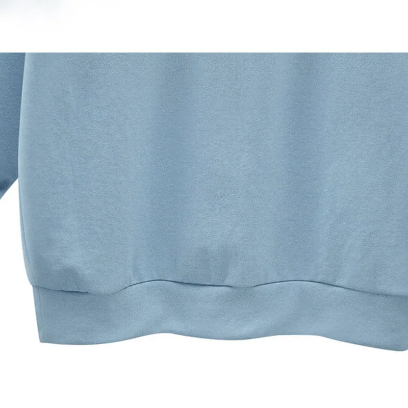 
OEM Wholesale 100%Polyester Sweatshirts Custom Embossed Logo Design Solid Hoodie Sweatshirt No Minimum 