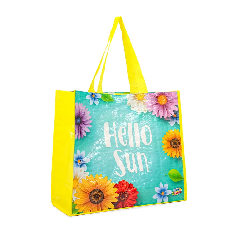 Reusable Shopper Custom Printing Eco China PP Woven Shopping Bag Polypropylene Tote Bags