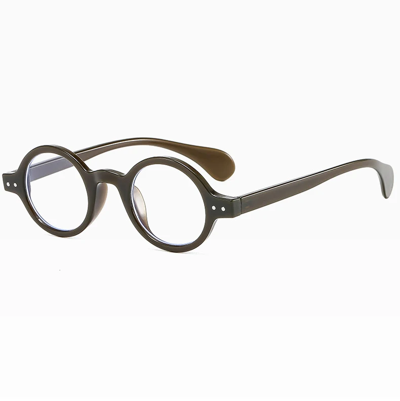 2021 Johnny Depp Style Anti Blue Ray Eyewear Frame Vintage Round Computer Brand Design Glasses Eyeglasses