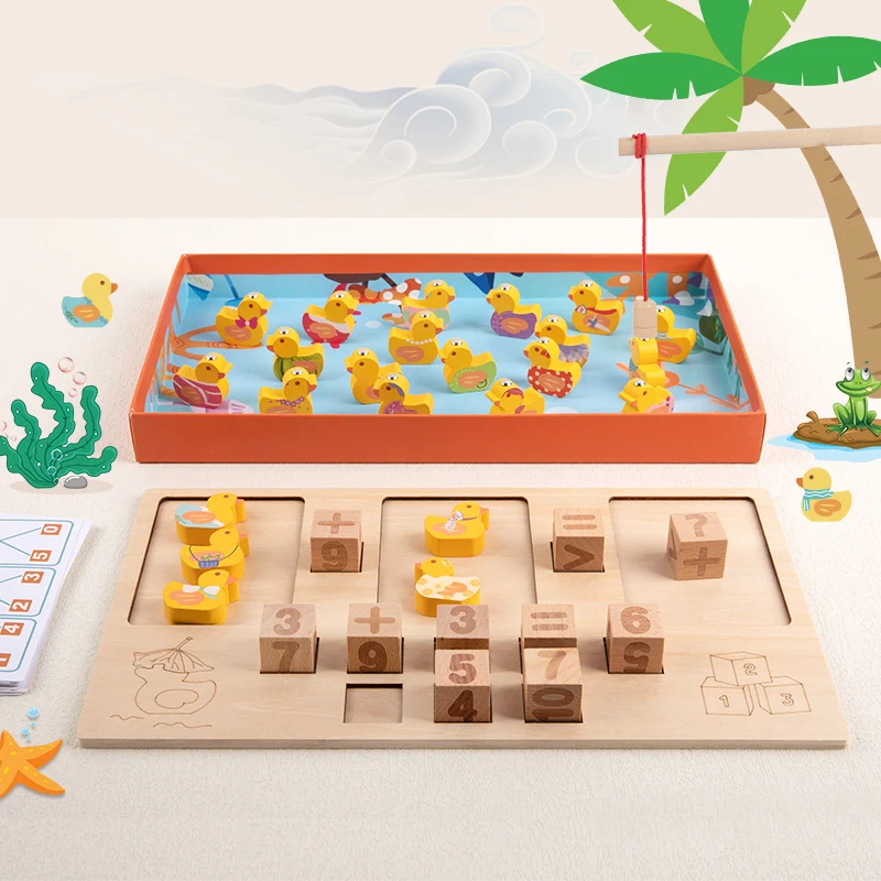 High quality Initiation Mathematical enlightenment educational toys creative counting ducks game For kids Boys and girls CPC CE