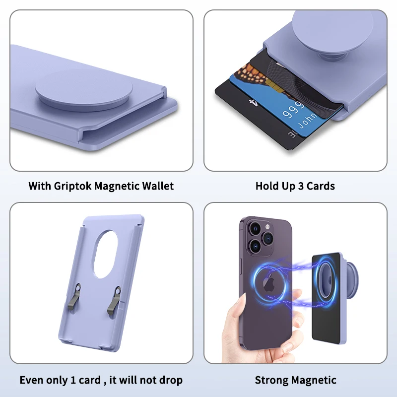 Magnetic Wallet Magsafe Wallet New 2023 Credit Card Holder Wallet With P-Socket For iPhone 14 13 12