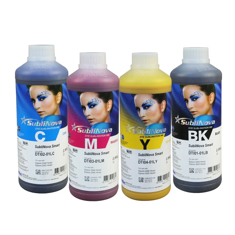 High Quality Original CMYK Dye Sublimation Ink For Korea Korean Sublinova Sublimation Printer Printing Inks Thermal Ink
