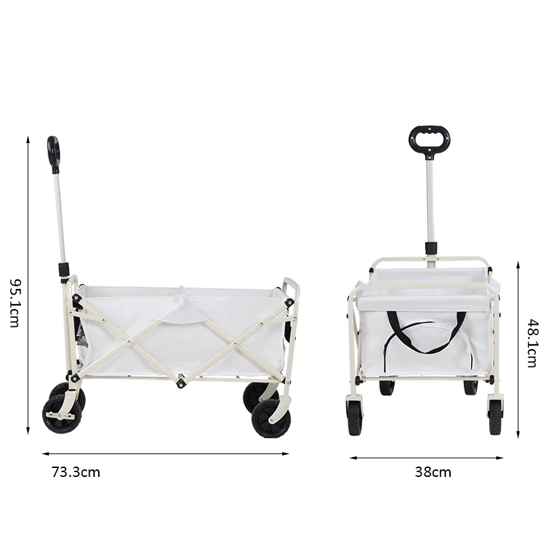 YILU Folding Camping Cart Outdoor Utility Wagon Kitchen Cart And Trolleys