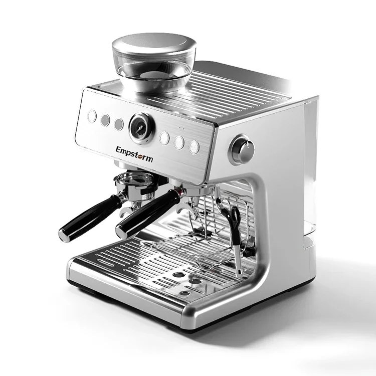 Efficient Preheating Nice Minute Espresso With Grinder Pid Temperature Controlled Semi-Automatic Coffee Machine