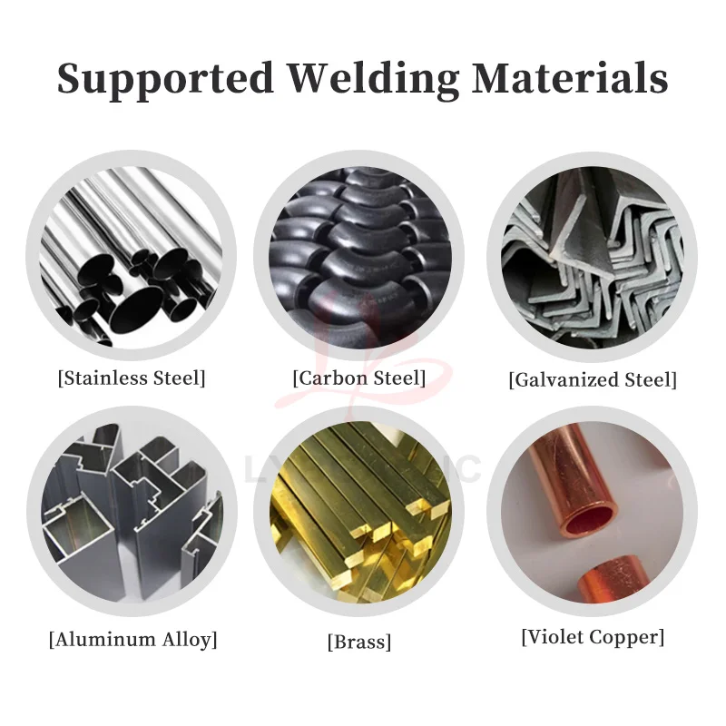 LYBGACNC 3 in 1 Fiber Laser Welder for Metal Mini Air-cooled Handheld Fiber Laser Welding Cleaning Cutting Soldering Machine