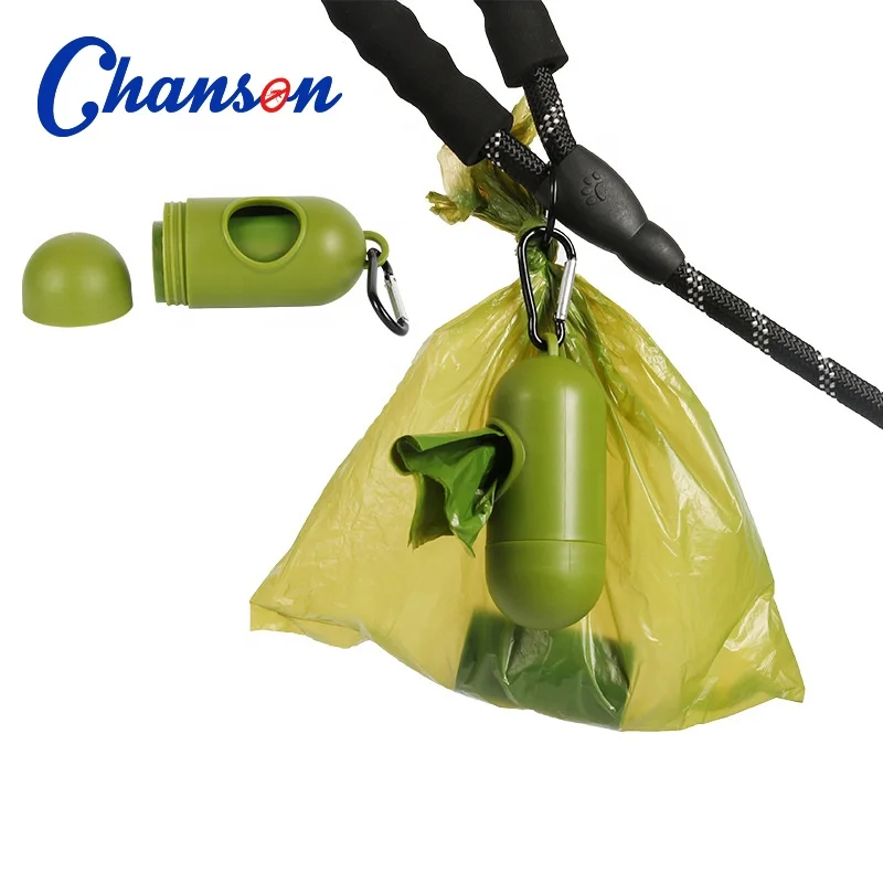 Customizable dog products practical disposable pet dog waste poop bag holder dispenser