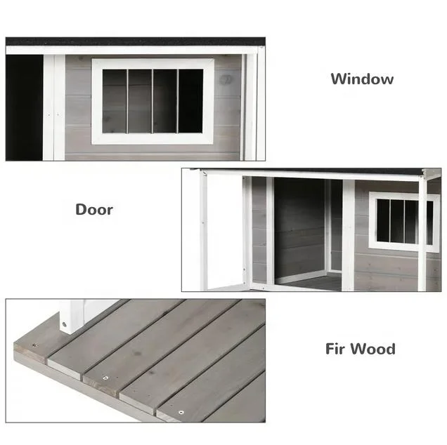 Wood Pet House Dog Large House Outdoor Wooden Dog Kennels