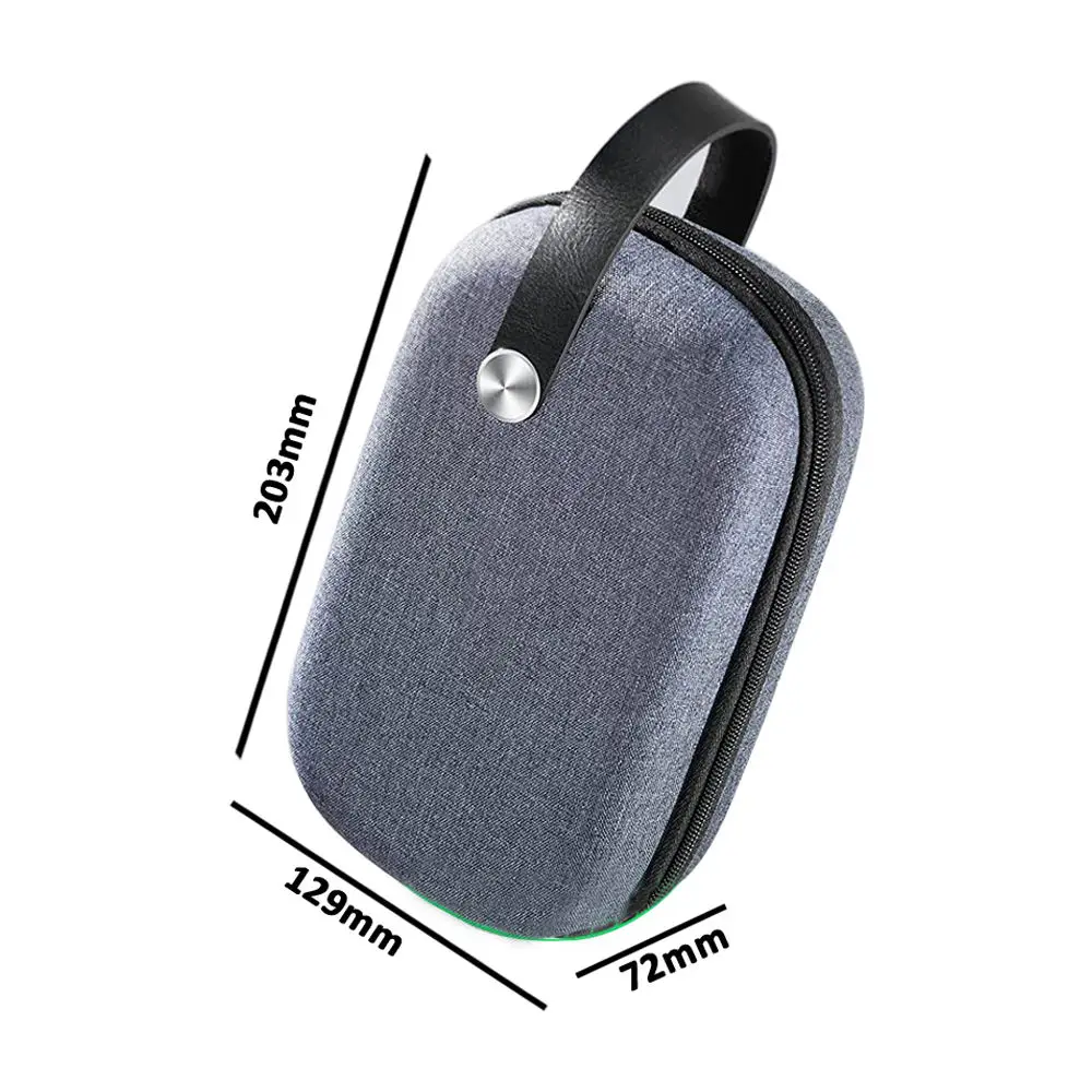 Custom Portable Travel Small Zipper Pouch Mobile Phone Power Bank Headset Data Cable Storage Organizer Shockproof EVA Carry Case