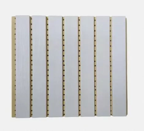 Customizable Factory Direct Sell High Quality Wood Finishes Grooved Acoustic Wall Panel
