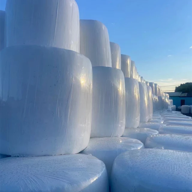 Silage wrap film pro eco Recyclable stretch cling film pasture herbage forage grass ensi-lage wrap packing film export to Europe