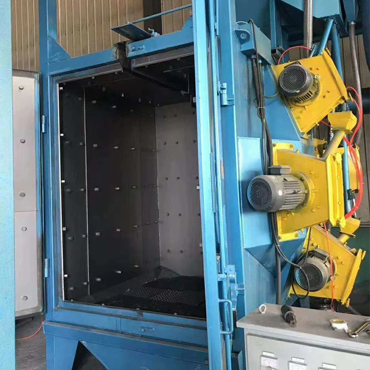 Whole Sale Lpg/Lng/Cng Cylinder Overhead Rail Hanger Hook Type Shot Blasting Cleaning Machine