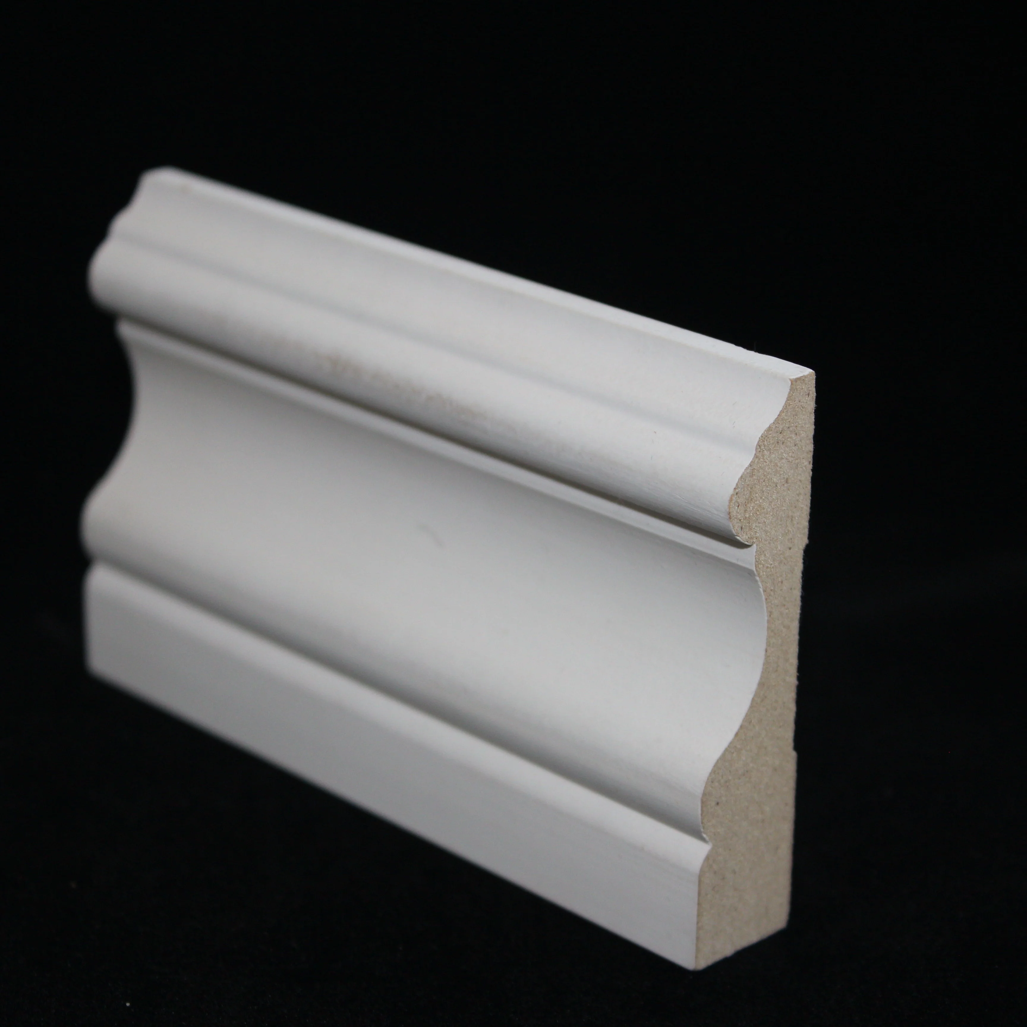 white primed base molding mdf moulding  wood moulding architrave Mdf baseboard